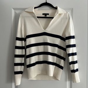 Banana Republic Stripe Polo Sweater